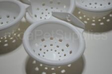 Canary nest pans white for breeding nesting canary 11cm cage aviary bird