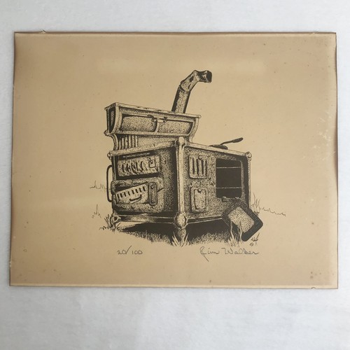 Vintage antique wood burning - vintage,