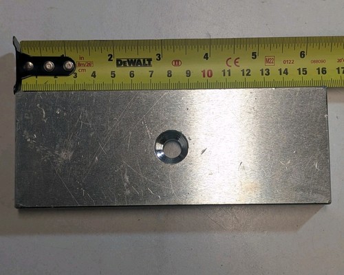 Machined steel mounting plate - machined,