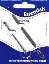 Essentials Carded Bodkin (Round) & Threader (Flat) Haberdashery Sewing - 76481