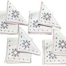 Vintage Set of 8 Cloth Napkins