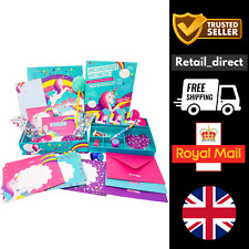 Unicorn Writing Set for Girls – 45pc Stationery Kit with Stickers & Pens