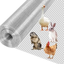 Stainless Steel 304 Welded Wire Mesh 1/2 inch Hardware Cloth 18 Gauge Chicken Wi