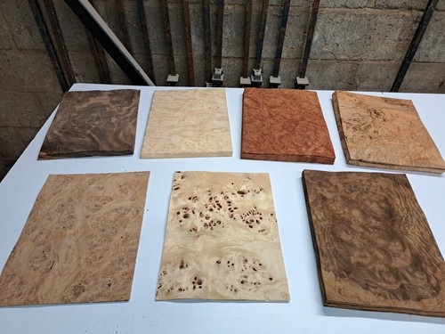 Natural wood burr veneer - natural,