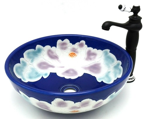 Vintage lotus flower bathroom - flower,