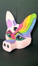 Costume Mask. Rainbow  Pig