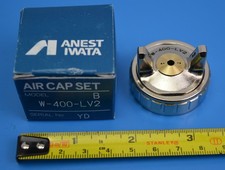 ANEST IWATA W-400-LV2 Spray Gun Air Cap Set 93830610B Model B