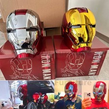 New Version Autoking Iron Man Mk5 1:1 Helmet Wearable Voice Touch RC Mask Cospla