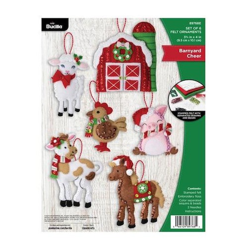 Bucilla felt ornaments - felt,