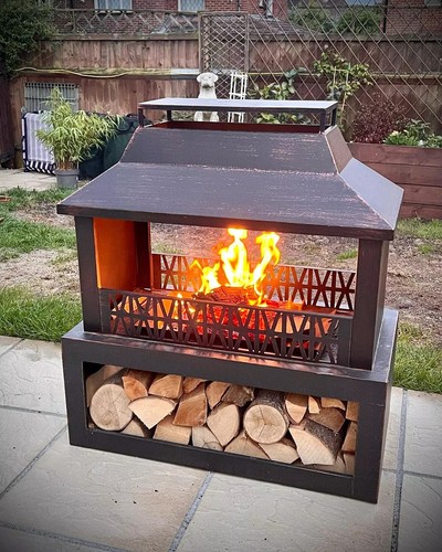 Large garden fire pit outdoor - pit,