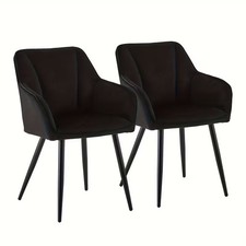 Set of 2 Dining Chair Velvet