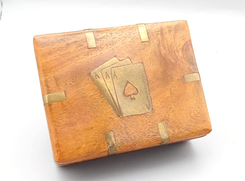 Hardwood playing card - playing, storage