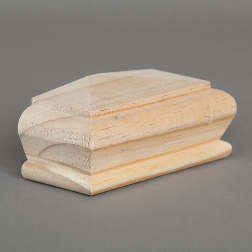 Pine pyramid newel - pine, half