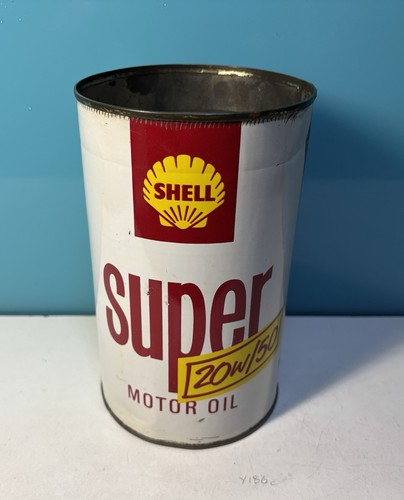 Vintage shell super motor - shell, oil
