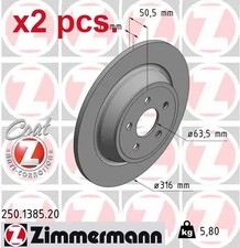 X2 PCS REAR BRAKE DISC ROTOS