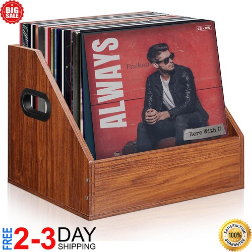 Wooden vinyl record storage - vinyl,