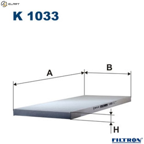 Filter cabin air 1033 for - filter, k