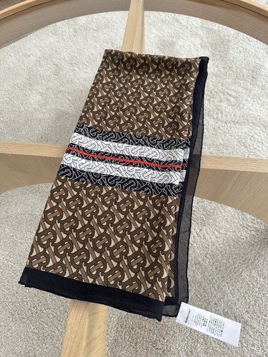 Burberry silk scarf - burberry, monogram