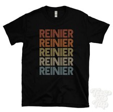 REINIER REPEATED RETRO STYLE T-SHIRT mens & womens novelty cool name gift