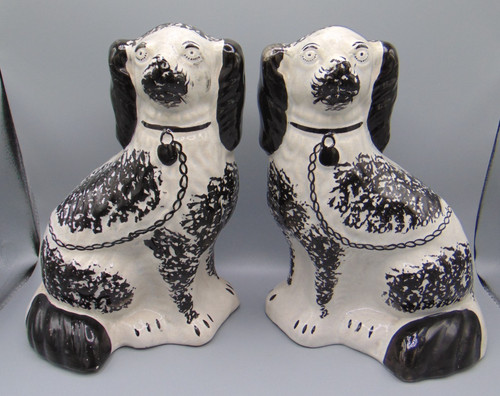 Pair antique staffordshire - of,