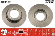 2x Brake Disc for CITROËN:3