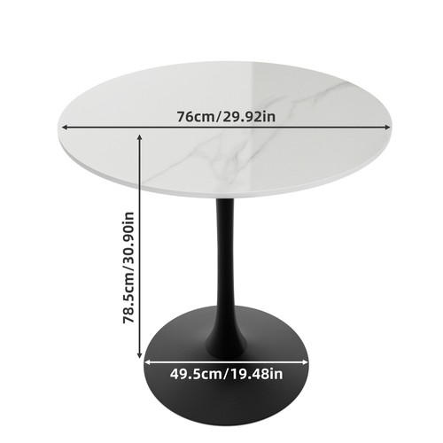 Round dining table - round,