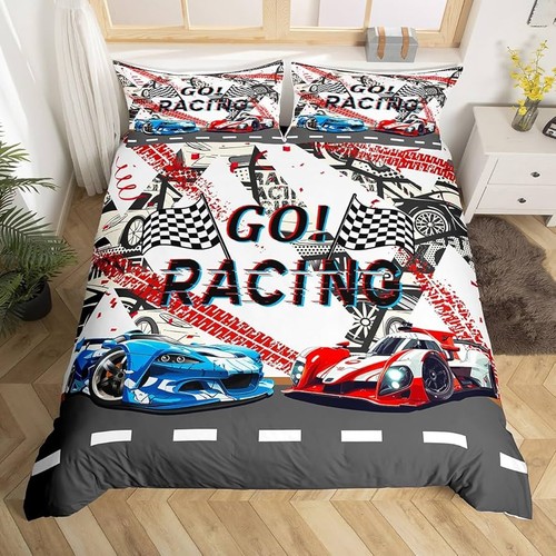 Racing car doona duvet - go,