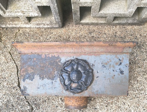 Large old weathered cast - old,