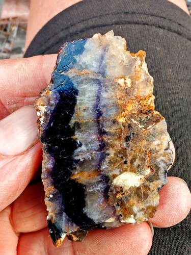 Blue john fluorite crystal - john,