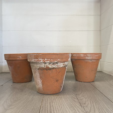 4 Vintage Terracotta Pots 15cm