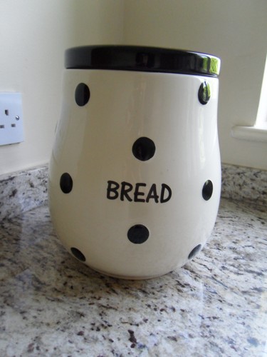 Bread crock ceramic bin - ceramic,