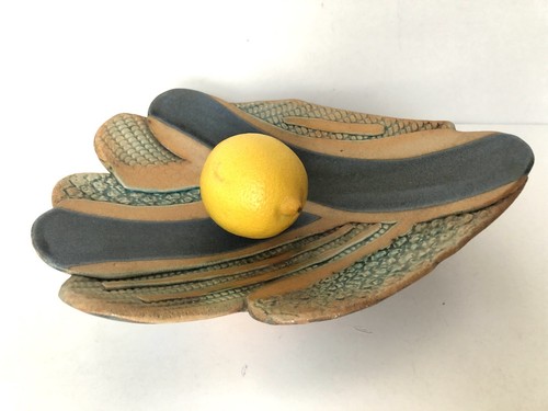 Abstract studio pottery bowl - studio,