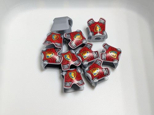 10pack custom red - lion, castle