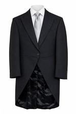 Black Wool Tailcoat Jacket