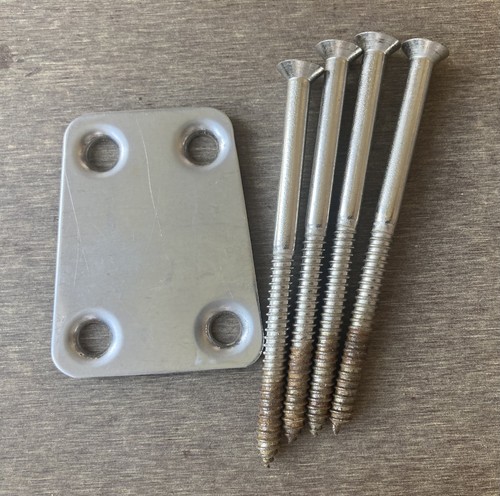 Original neck plate - plate, screws