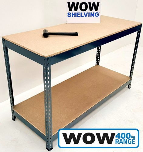 Grey heavy duty workbench - grey,