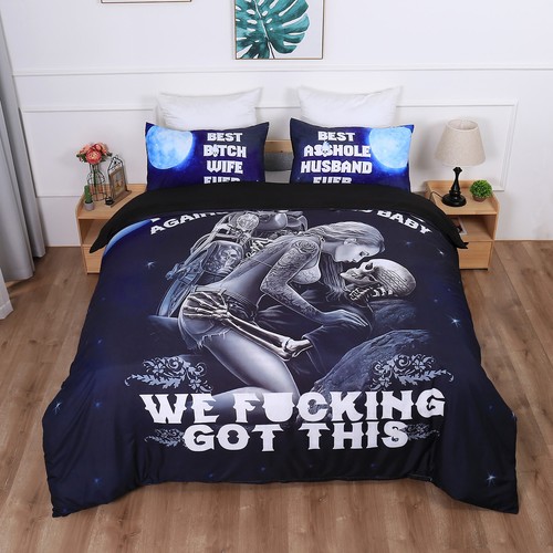 Gothic skull duvet cover quilt - duvet,