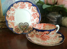 VICTORIAN FLORAL CHINA TRIO