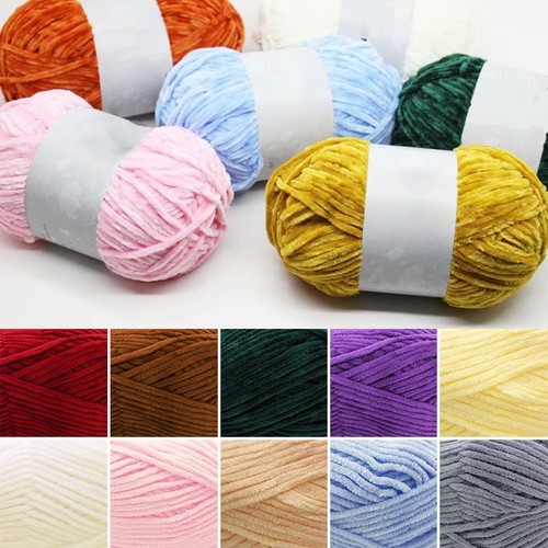 5x100g chunky yarn chenille - chunky,