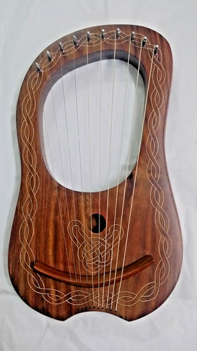 Lyre harp natural rosewood - lyre,