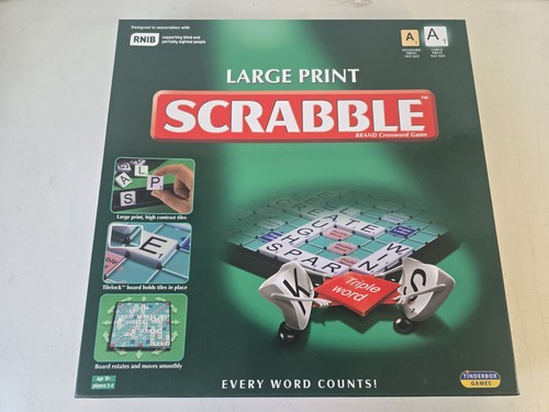 Scrabble large print board - scrabble,