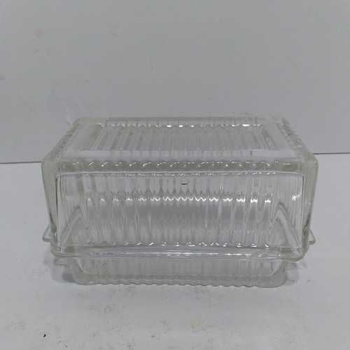 Art deco clear heavy glass - art,