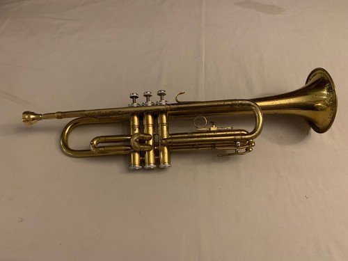 Vintage brass trumpet with - vintage,