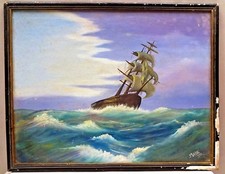 Antique Painting Oil On Canvas