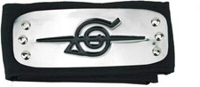 UK Seller Naruto Anti Konoha Itachi Metal Plated Headband Forehead Cosplay Black