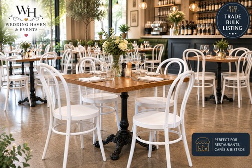 White bentwood style event - bentwood,