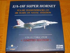 Witty Wings 1/72 F/A-18F Super Hornet US Navy VFA-102 Diamondbacks Aircraft 2551