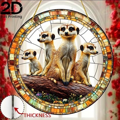 Meerkat suncatcher hanging - suncatcher,