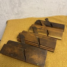 4 x Antique Wooden Moulding Planes W. Greenslade Bristol. 1862 Exhibition Stamp