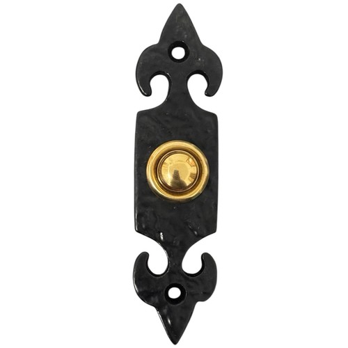 Door bell push button - push, brass